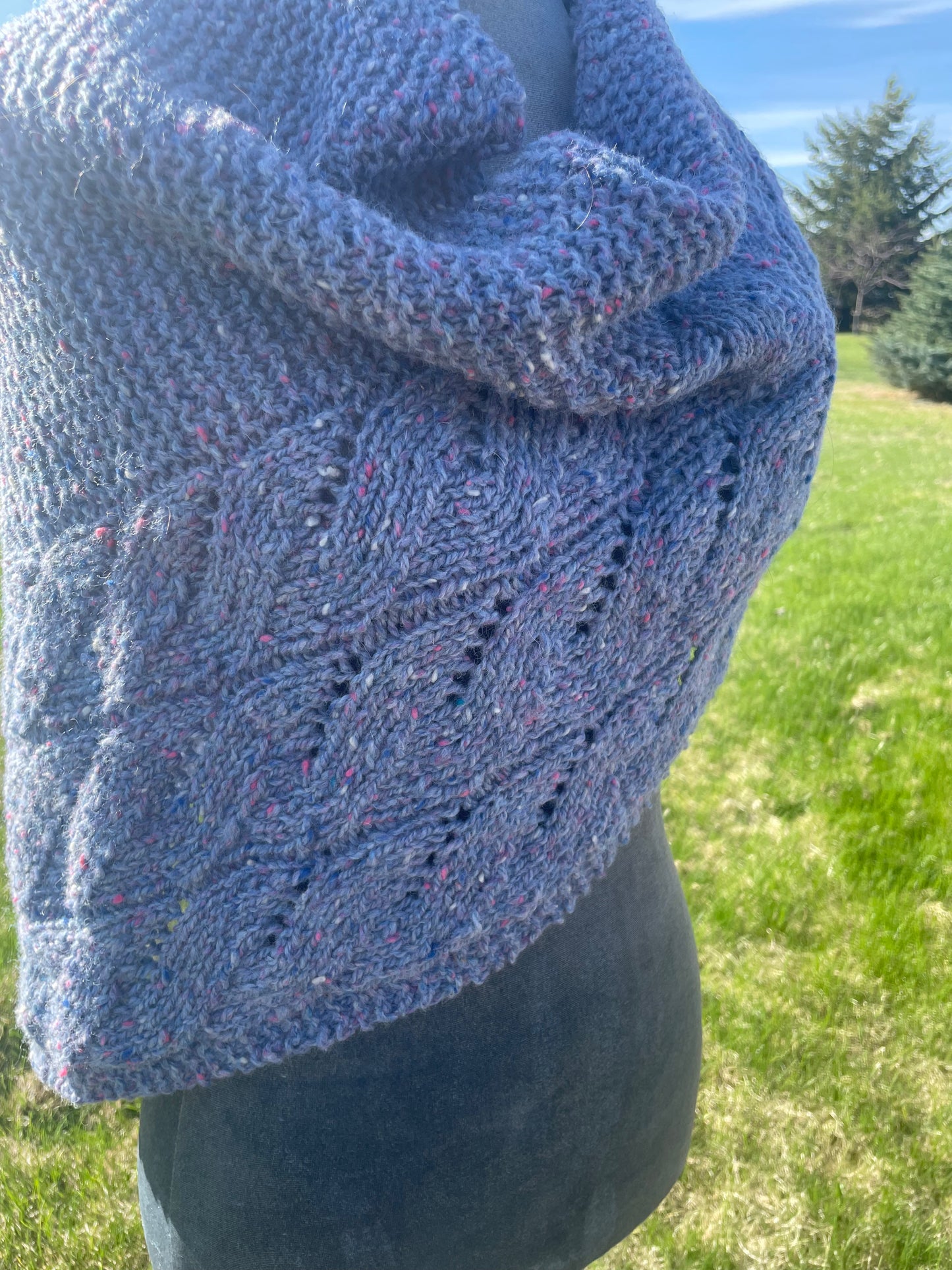 Blue sky shawl