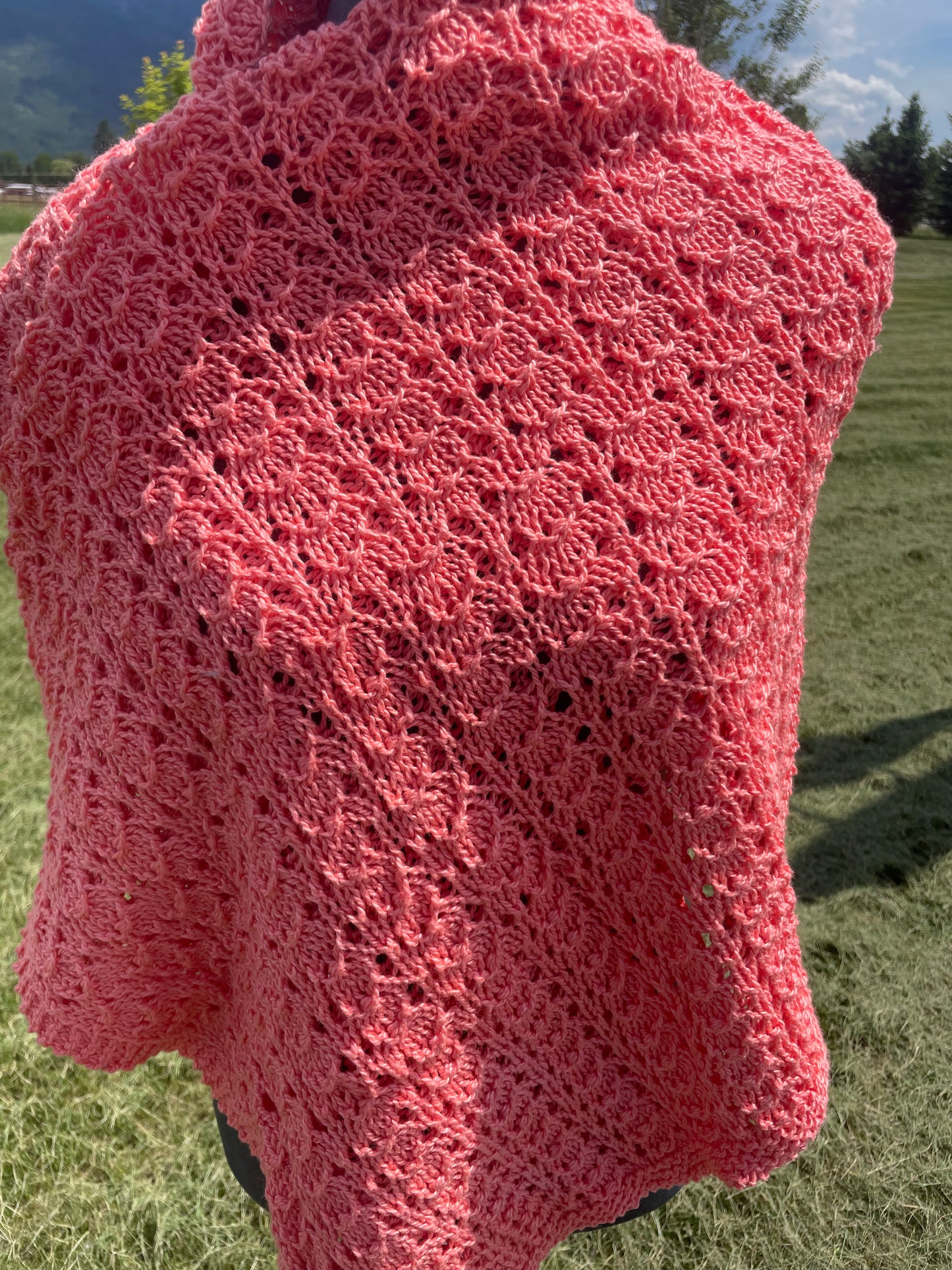Coral Baby Blanket