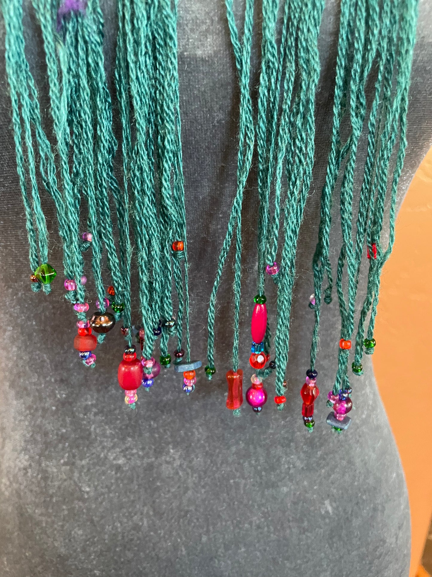 Handwoven Beaded Scarf