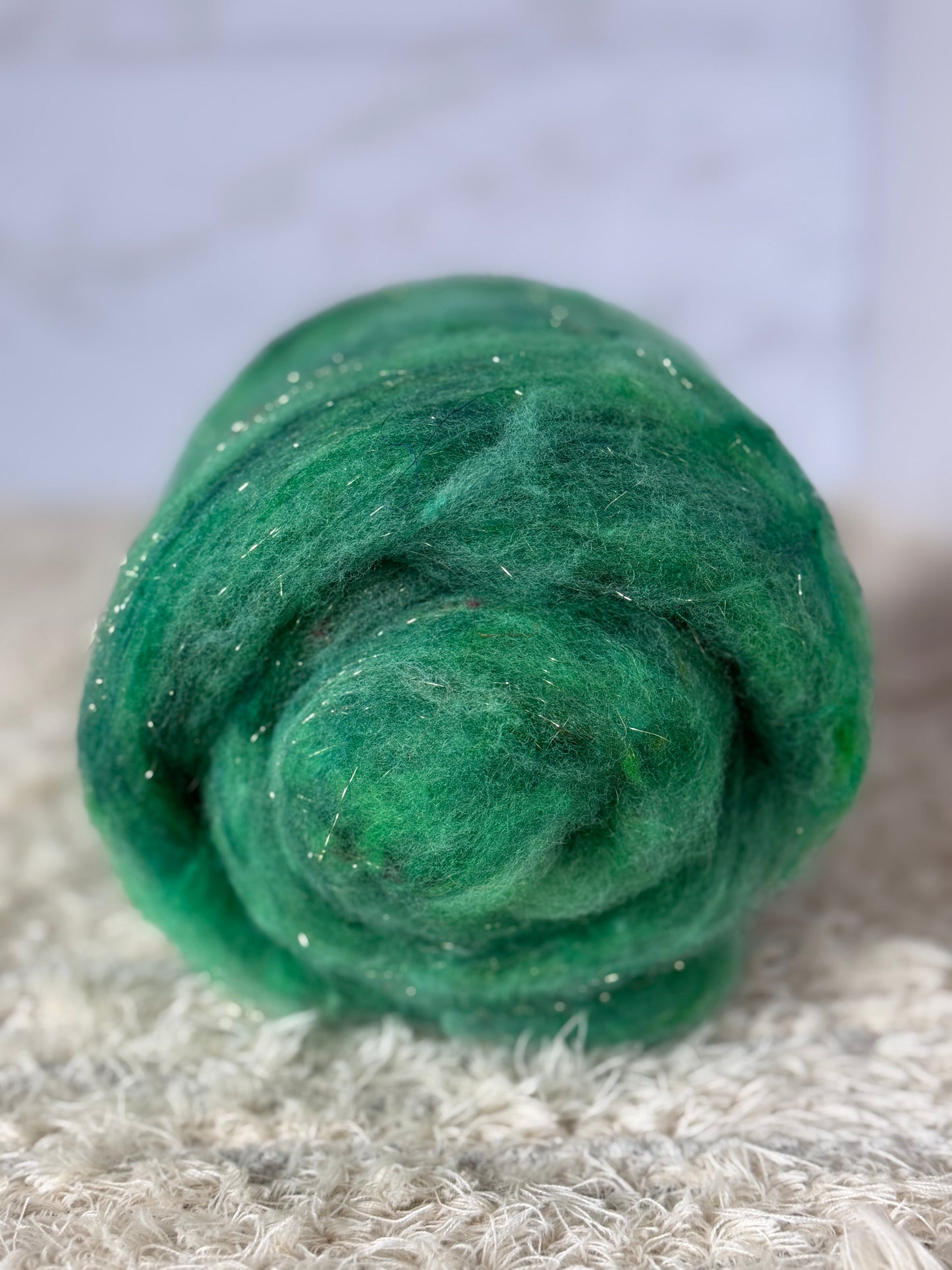 Emerald City-2 oz. Hand Blended Spinning Batt