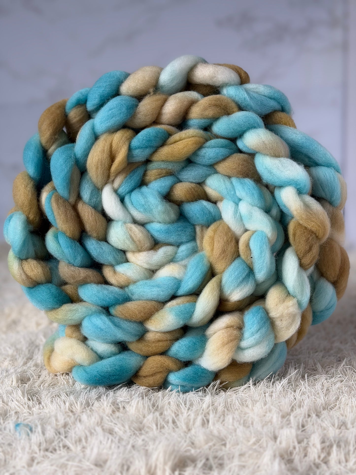 Sand and Sea-Hand dyed Targhee Top