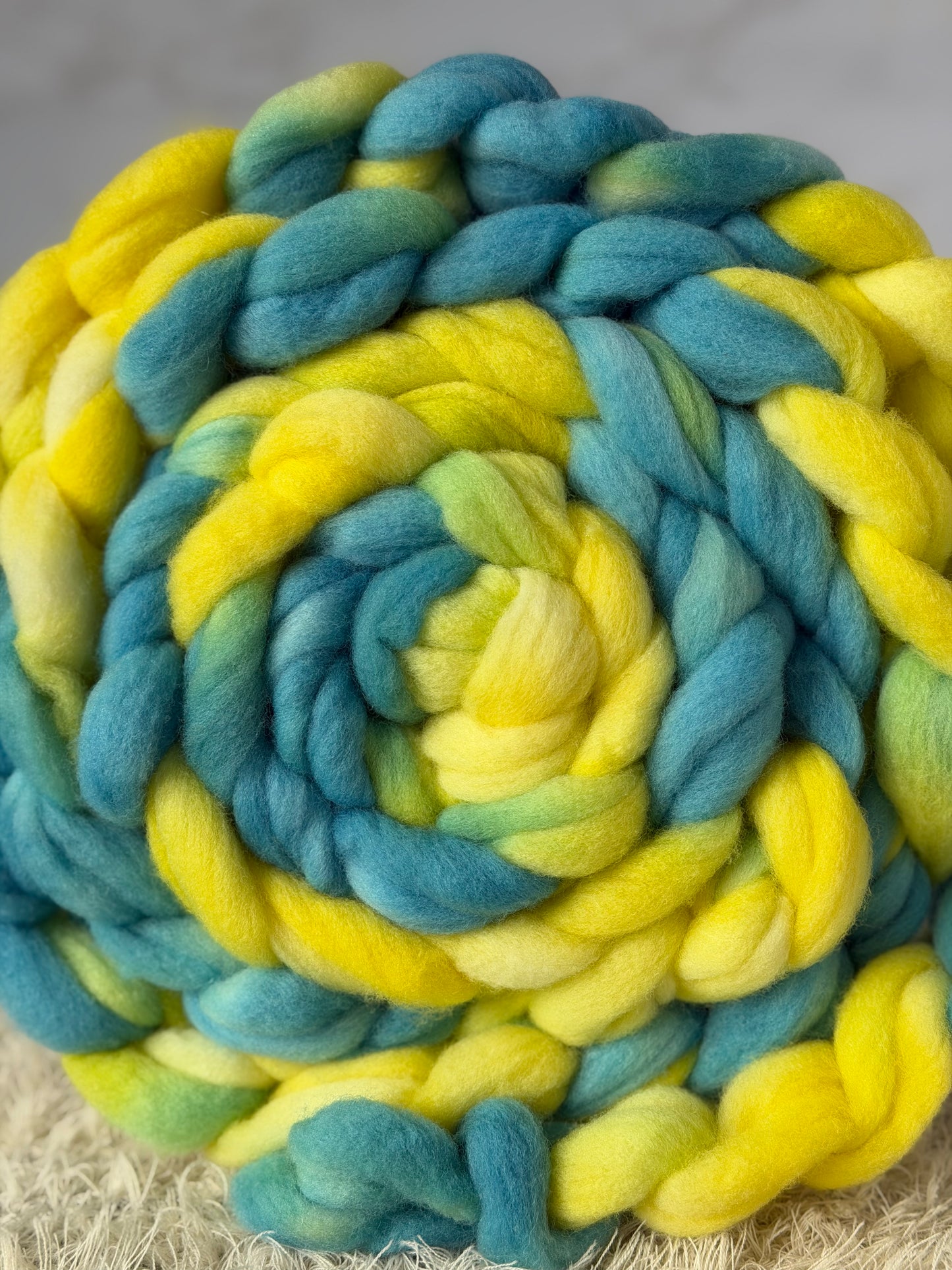 Canola Fields Forever-Hand-dyed Targhee Top