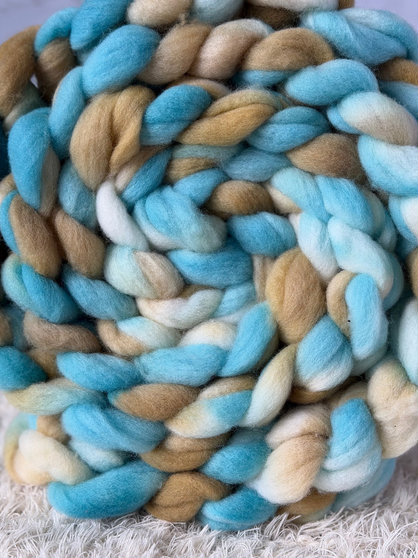 Sand and Sea-Hand dyed Targhee Top