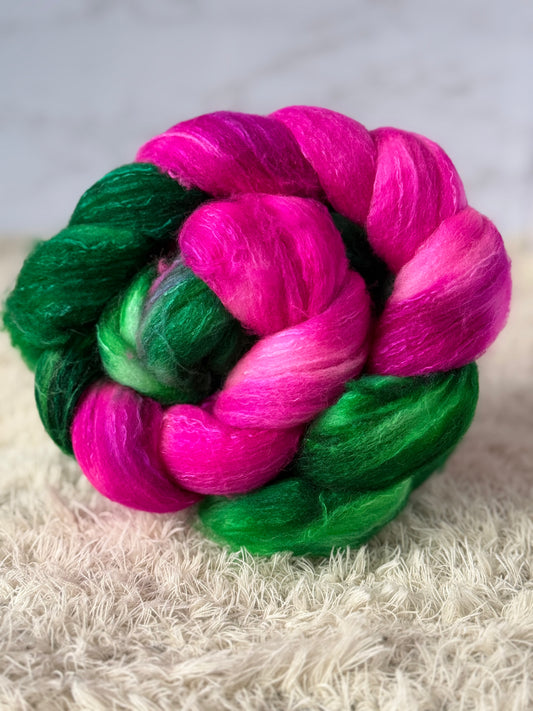 Forest Fairy Fizz-Merino/Alpaca Combed Top Braid
