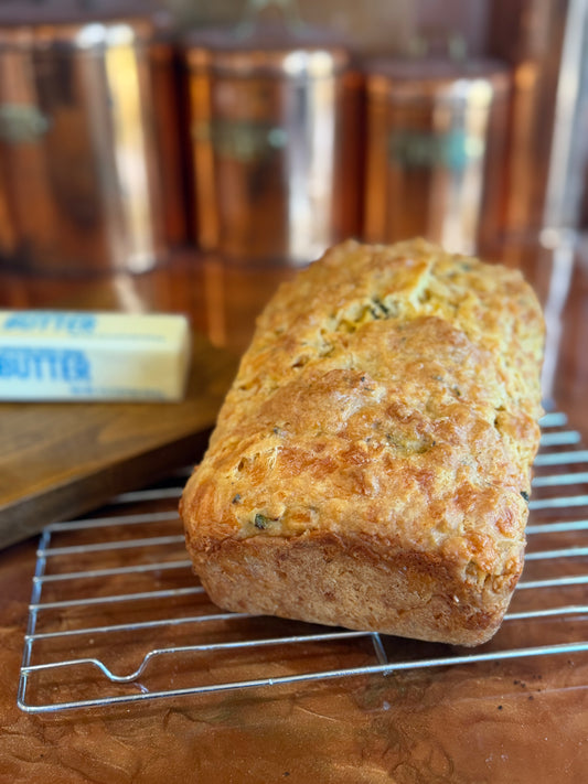 Dragon's Breath-Cheddar Jalapeno Beer Bread