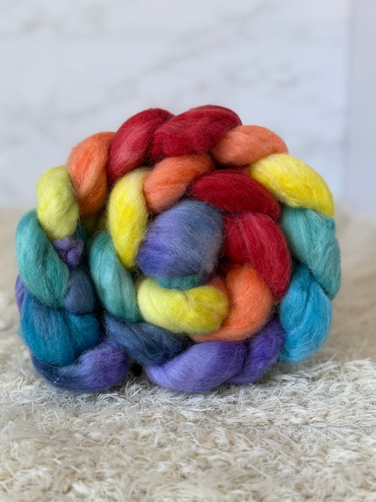 Unicorn Tails-Merino/Stellina Combed Top