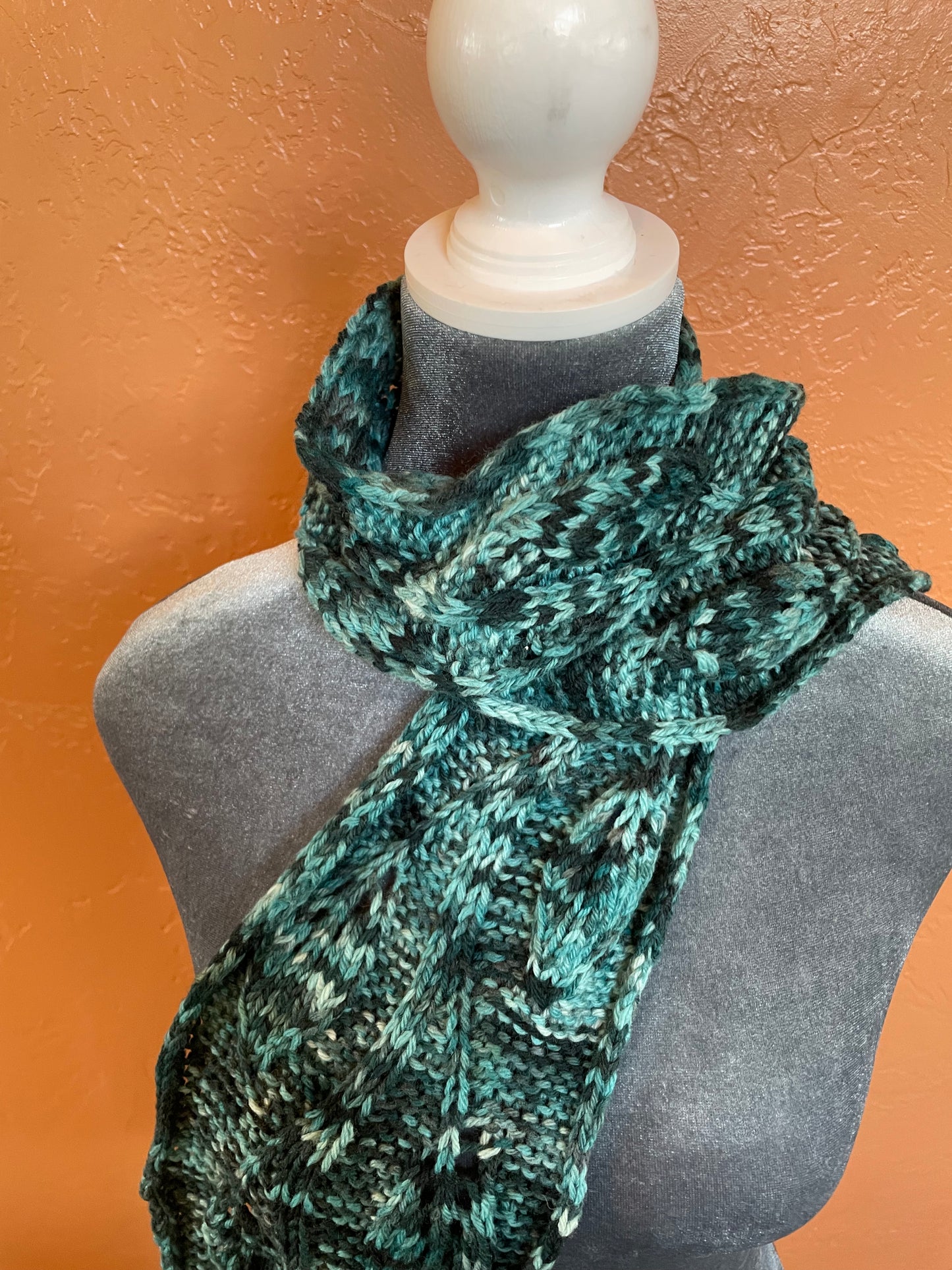 Green hand dyed Scarf